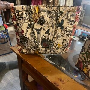 Sak/Sakroots to Floral Canvas Tote Bag with Chain Straps and zip wallet